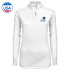 Thumbnail image for  Syntrel Womens White Interlock 1/4 Zip