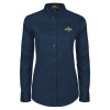 Thumbnail image for  Womens Navy Twill Button Down Long Sleeve 