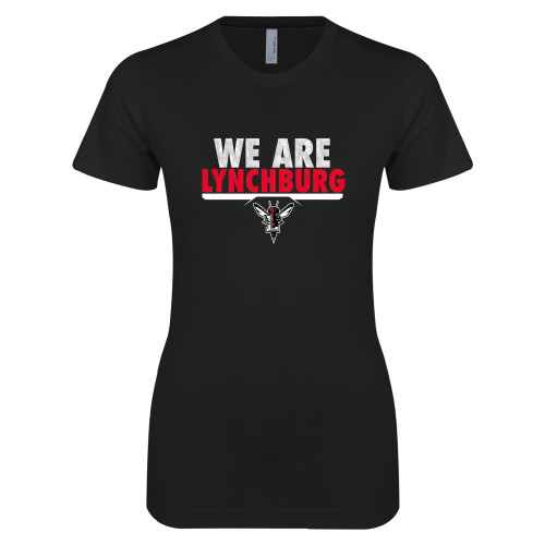  Next Level Womens Black Boyfriend Tee - We Are Lynchburg