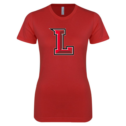  Next Level Womens Red Boyfriend Tee - Stinger L