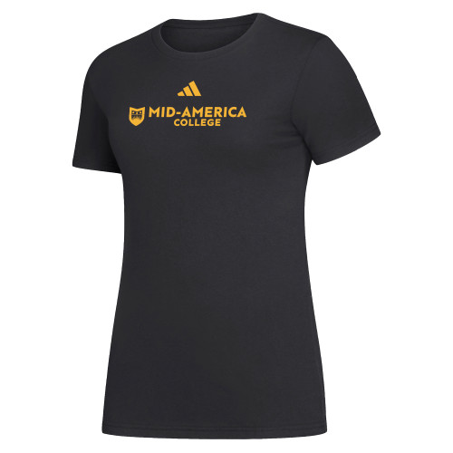  Adidas Womens Black Fresh Tee - CAMA Horizontal - ADIDAS