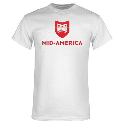  White T Shirt - Mid America Stacked