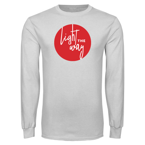  White Long Sleeve T Shirt - Light the Way