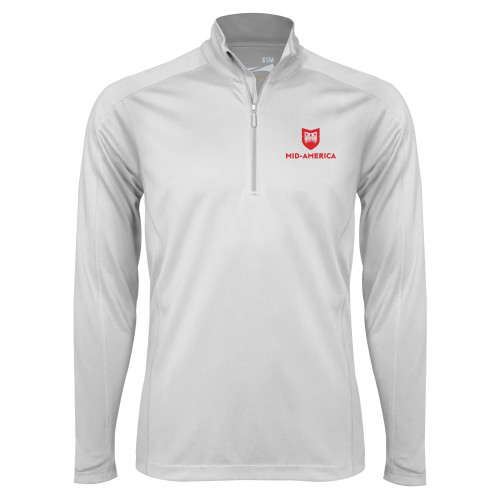  Syntrel White Interlock 1/4 Zip - Mid America Stacked