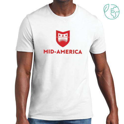  Allmade White Organic Cotton Tee - Mid America Stacked