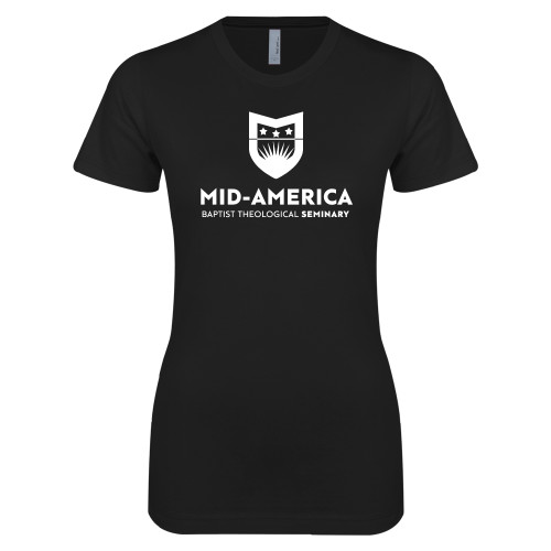  Next Level Womens Black Boyfriend Tee - MABT Seminary Stacked