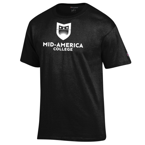  Champion Black T Shirt - CAMA Stacked