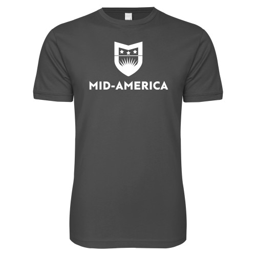  Next Level Charcoal SoftStyle T Shirt - Mid America Stacked