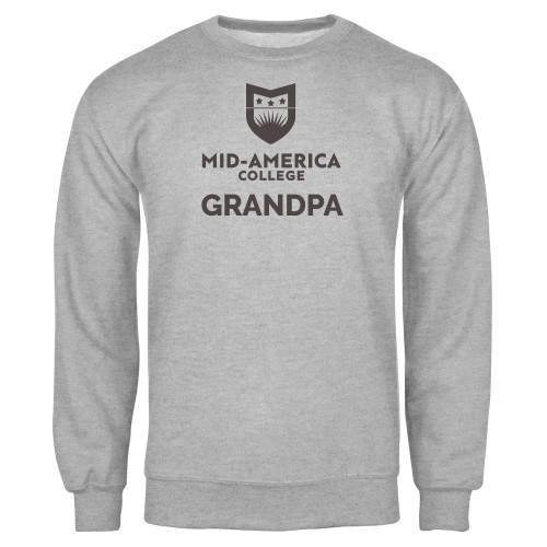  Grey Fleece Crew - CAMA Grandpa