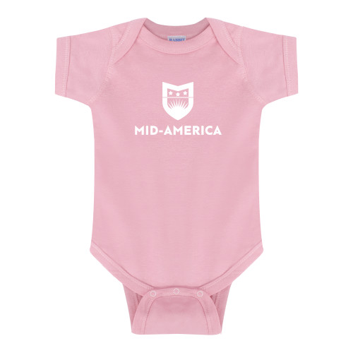  Light Pink Infant Onesie - Mid America Stacked