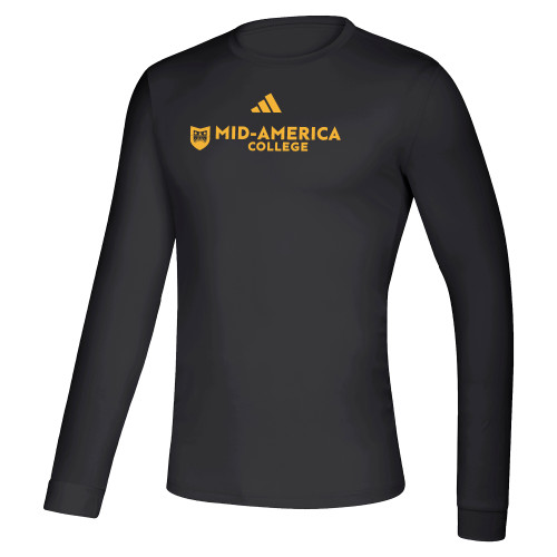  Adidas Black Creator Performance Long Sleeve Tee - CAMA Horizontal - ADIDAS
