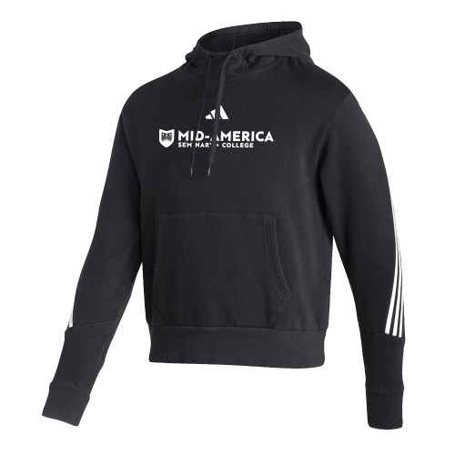 Adidas Black Pullover Hood - MA Seminary and College Horizontal - ADIDAS
