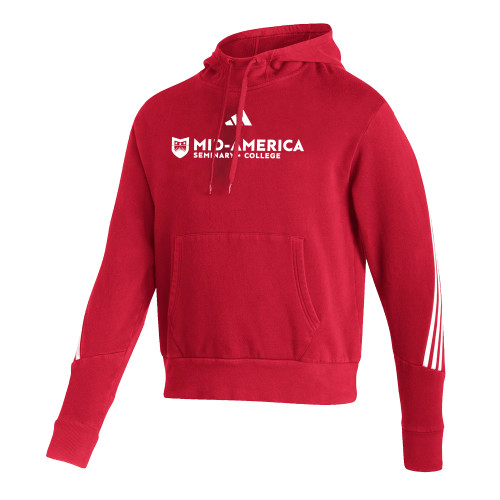  Adidas Red Pullover Hood - MA Seminary and College Horizontal - ADIDAS