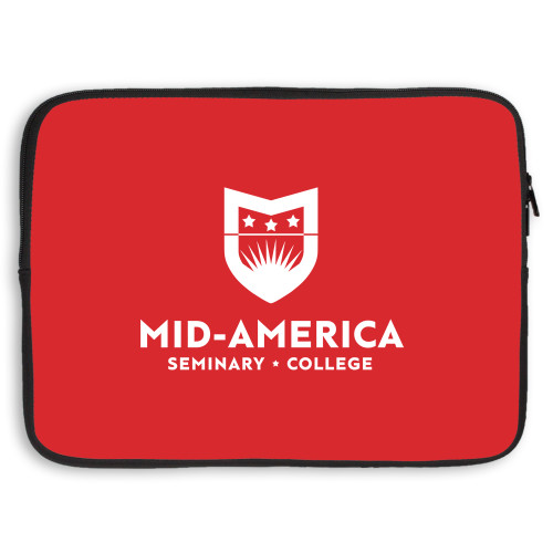  15 inch Neoprene Laptop Sleeve - MA Seminary and College Stacked
