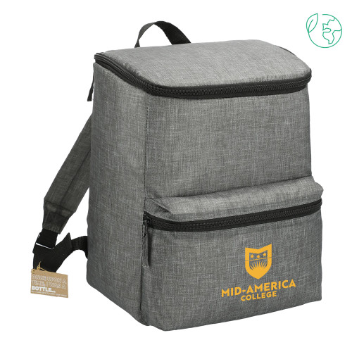  Excursion Charcoal Recycled 20 Can Backpack Cooler - CAMA Stacked