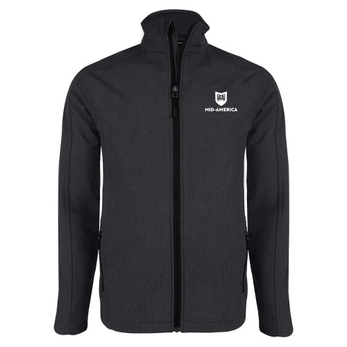  Charcoal Heather Softshell Jacket - Mid America Stacked