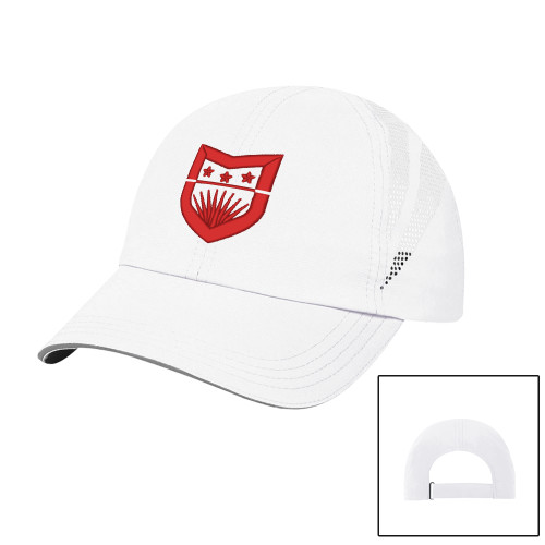  Womens White Performance Cap - Shield