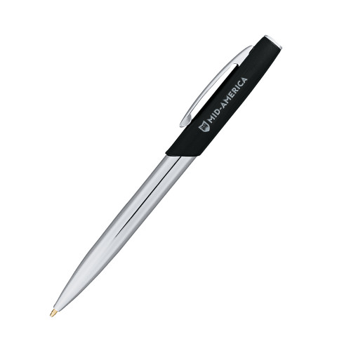  Geneva Black Twist Pen - Mid America Flat Wordmark Engraved