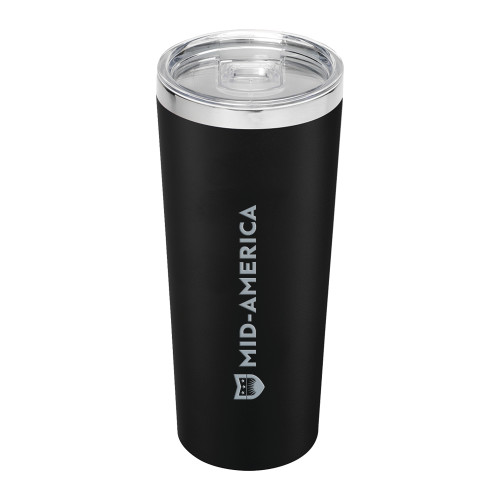  Thor Vacuum Insulated Black Tumbler 22oz - Mid America Flat Wordmark Engraved
