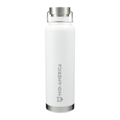  Thor Copper Vacuum Insulated White Bottle 32oz - Mid America Flat Wordmark Engraved