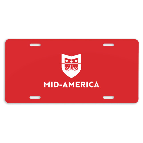  License Plate - Mid America Stacked
