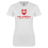 Thumbnail image for  Next Level Womens White Boyfriend Tee