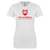 Thumbnail image for  Next Level Womens White Boyfriend Tee