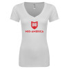 Thumbnail image for  Next Level Womens White Ideal V Tee