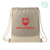 Thumbnail image for  Split Recycled Cotton Grey/Natural Drawstring Bag