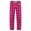 Thumbnail image for  Womens Dark Fuchsia/White Flannel Pajama Pant