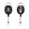 Thumbnail image for  Black Oval Retractable Badge Holder w/Clip