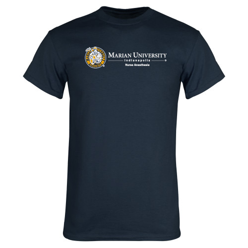  Univ Navy T Shirt - Maria Univeristy Nurse Anesthesia