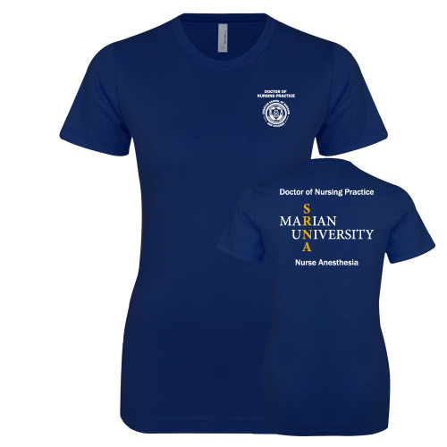  Next Level Womens Navy Boyfriend Tee - Doctor of Nursing Practice