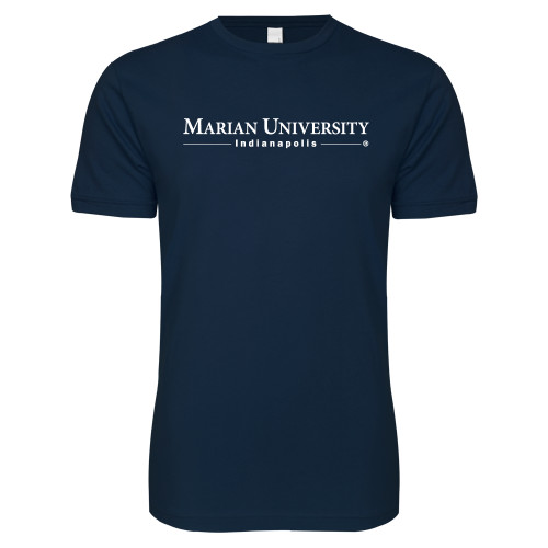  Next Level Navy SoftStyle T Shirt - Primary Mark