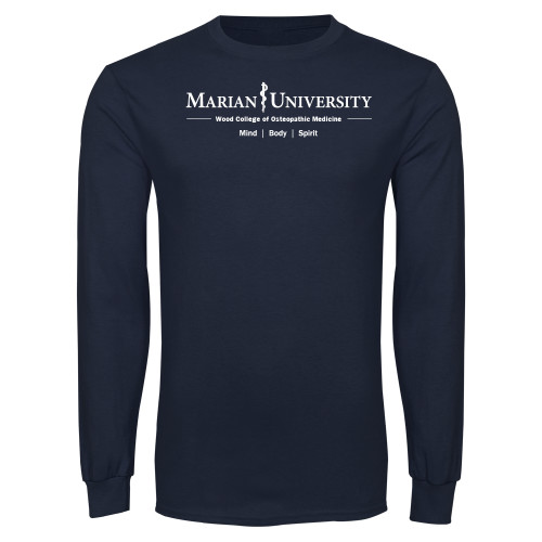  Navy Long Sleeve T-Shirt - COM Alt - Mind Body Spirit