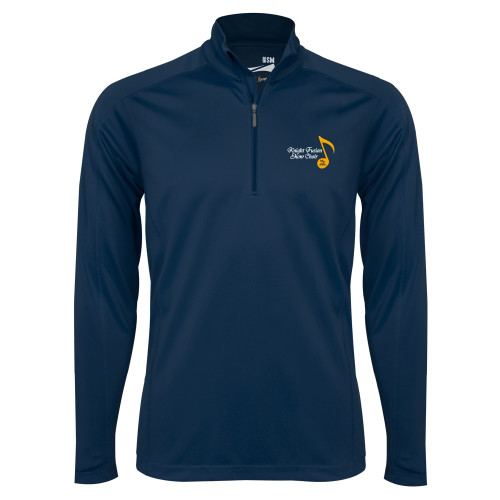  Syntrel Navy Interlock 1/4 Zip - Knight Fusion Show Choir Music Note