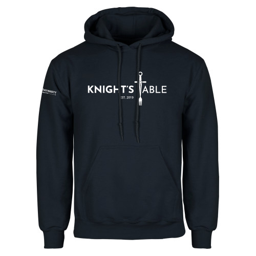  Navy Fleece Hoodie - Knights Table