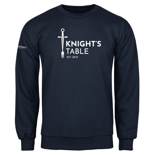  Navy Fleece Crew - Knights Table Alternative Mark