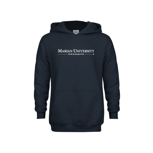  Youth Navy Fleece Hoodie - Primary Mark