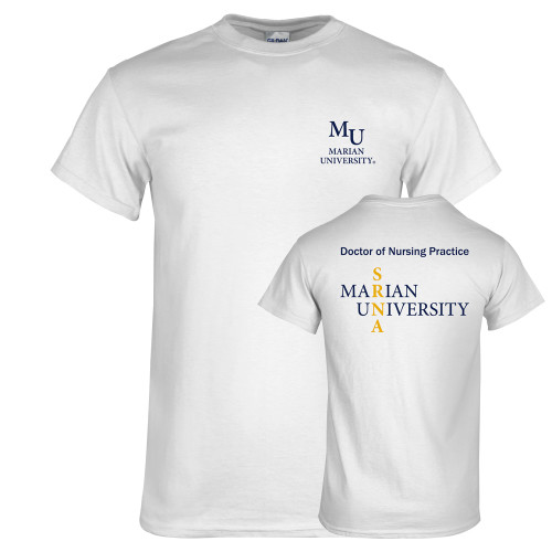  White T Shirt - Primary Mark Stacked