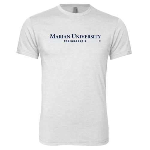 Next Level Heather White Triblend Tee - Primary Mark
