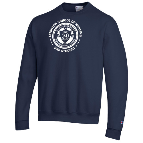  Champion Navy Fleece Crew - Leighton School of Nursing