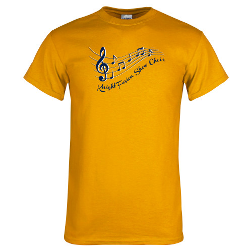  Gold T-Shirt - Knight Fusion Show Choir Music Bar