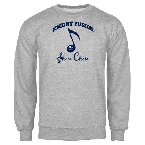  Grey Fleece Crew - Knight Fusion Arched over Music Note