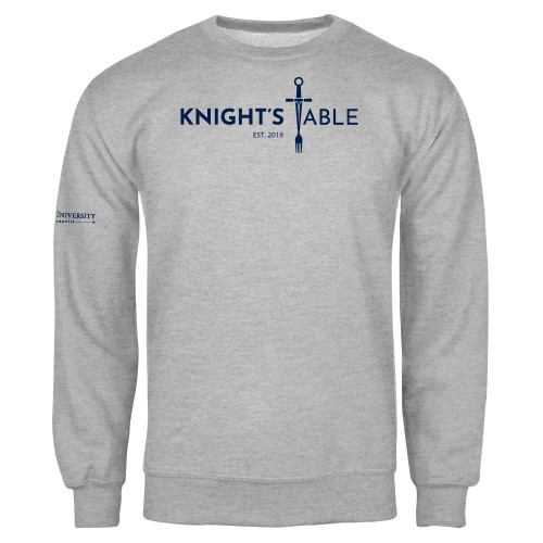  Grey Fleece Crew - Knights Table