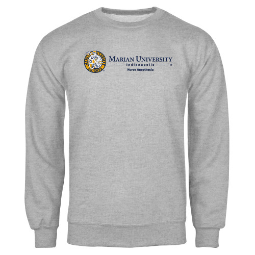  Univ Grey Fleece Crew - Maria Univeristy Nurse Anesthesia