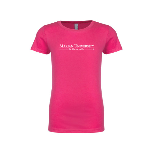  Next Level Girls Fuchsia Fashion Fit T Shirt - Primary Mark