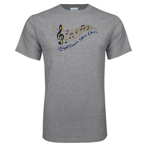  Grey T Shirt - Knight Fusion Show Choir Music Bar