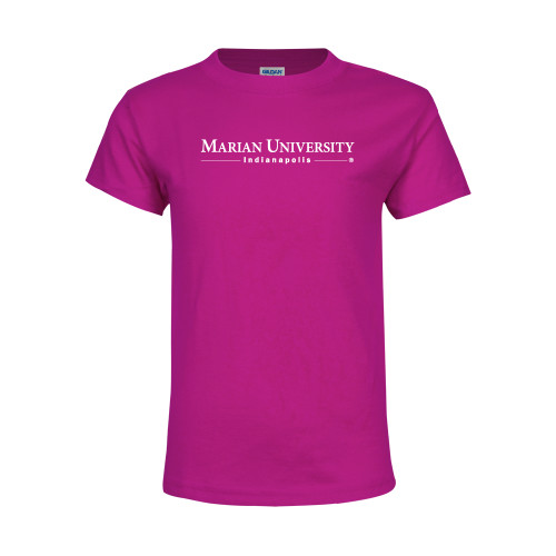 Youth Hot Pink T Shirt - Primary Mark