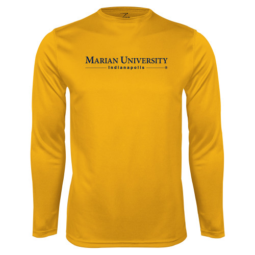 Gold Performance Long Sleeve Shirt - Primary Mark